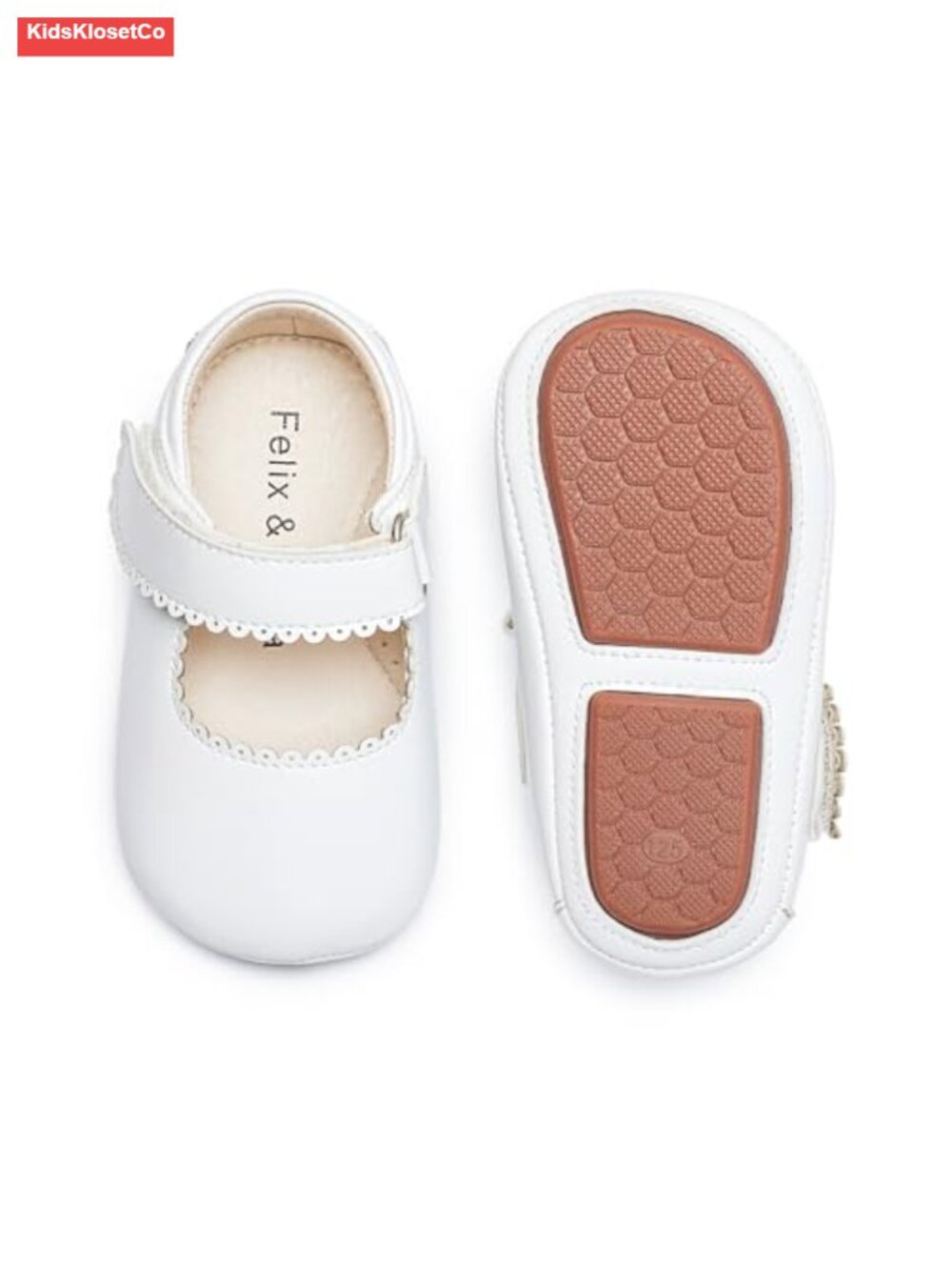 Baby Girls Soft Sole Mary Jane Flats Crib Shoes